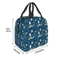 thumbnail image 3 of Salouo Various Lights for Unisex Lunch Bag Leakproof Lunch Tote Large Capacity Reusable Insulated Lunch Box Cooler Lunch Container for Work/Office/Picnic/Travel-Black, 3 of 8