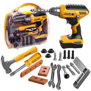 Rirool Kids Tool Set with Electronic Drill - 37 Pieces