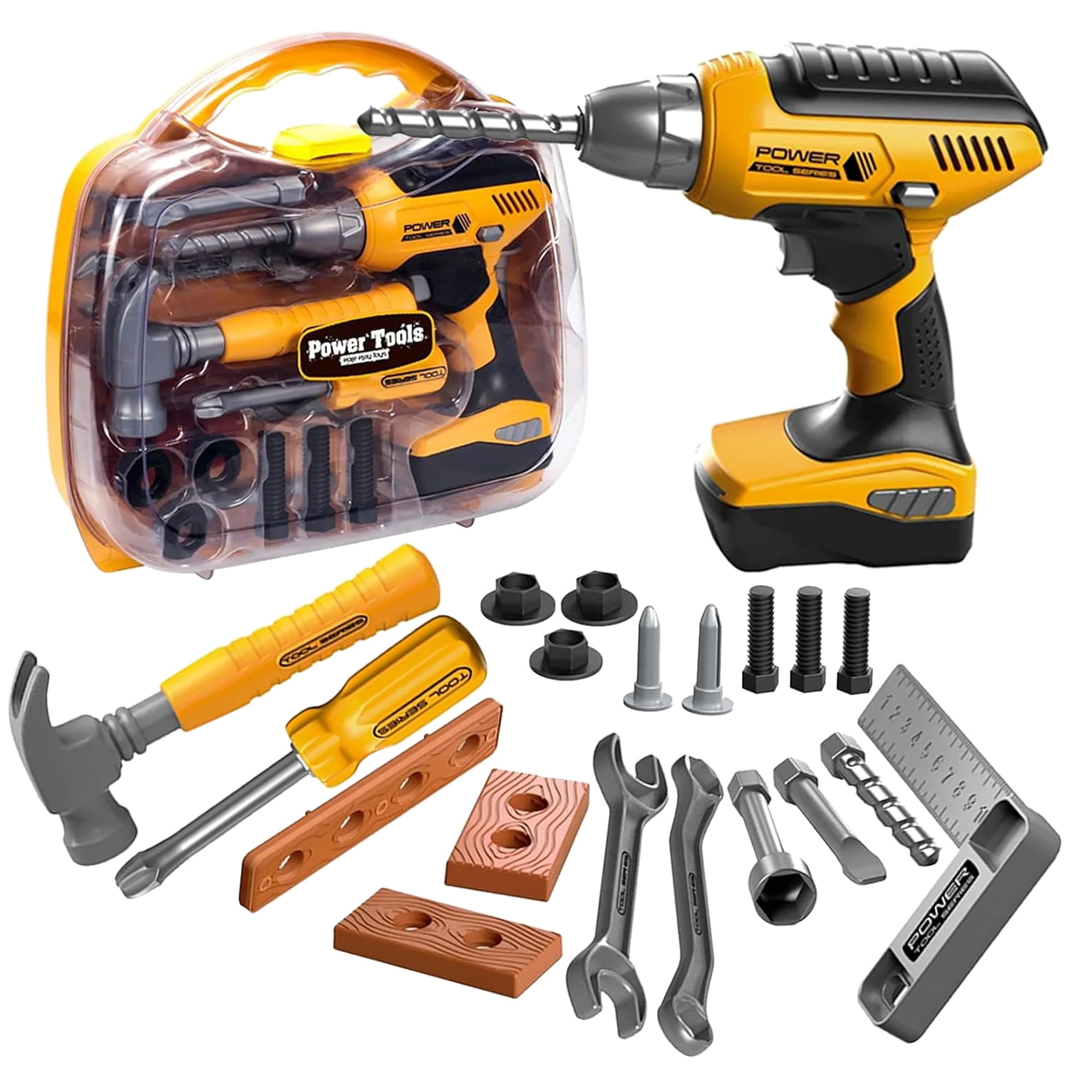 Rirool Kids Tool Set with Electronic Drill - 37 Pieces photo 1