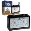 WE Games Royal Crest Quartz Chess Analog Clock Timer Color Black