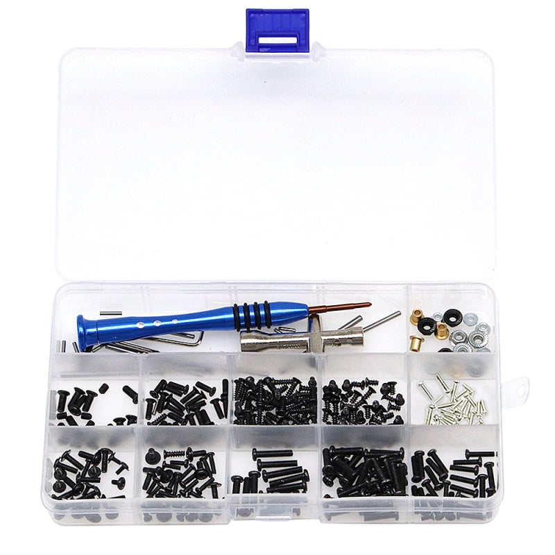 Metal Screws Bolt & Nuts Set Repair Tool Box Kit for 1/14 Scale WLtoys 144001 
