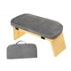 thumbnail image 3 of Banco de meditación con cojín ergonómico antideslizante, taburete moderno y cómodo para el hogar. gris, 3 of 9
