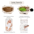 thumbnail image 4 of GOBABYMART Bolsa de pañales grande, Bolsa de maternidad, Bolsa de pañales de viaje, Bolsa de bebé multifunción, Bolsas de pañales para bebés, Bolsa de mensajero (Mediana - Osos), 4 of 5
