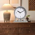 thumbnail image 3 of Carta de amor romántica Reloj de mesa Adorno sin tictac Barrido silencioso y suave Gris, 3 of 9