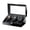 Black, variant on Automatic Watch Winder Box (Holds 4 Watches + 6 Storage Compartments)Black Piano Lacquer Finish, Glass Top Cover, Ultra-Quiet Motor, Leather-Lined Watch Display Stand and Winder Mechanism