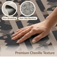thumbnail image 6 of ODIKA 2'x3' Earthy Taupe Geometric Delight Washable Doormat Intricate Diagonal Patterns for Modern Spaces Non-Slip, Low Pile for Entryway, Kitchen, Laundry Room, 6 of 7