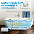 thumbnail image 3 of Thehsnt Remote Control Spa Jet Mat - 6-Speed Adjustable Bubbles with Suction Cups & Pillow for Most Tubs, 3 of 12