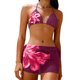 thumbnail image 2 of Trajes de baño para mujer, conjunto de traje de baño estampado de dos piezas a la moda para mujer, trajes de baño para mujer, trajes de baño para mujer, trajes de baño de moda de playa para mujer, 2 of 7