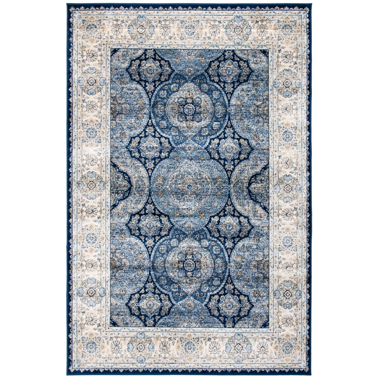 SAFAVIEH Persian Garden Vintage Sonam Overdyed Area Rug, Navy