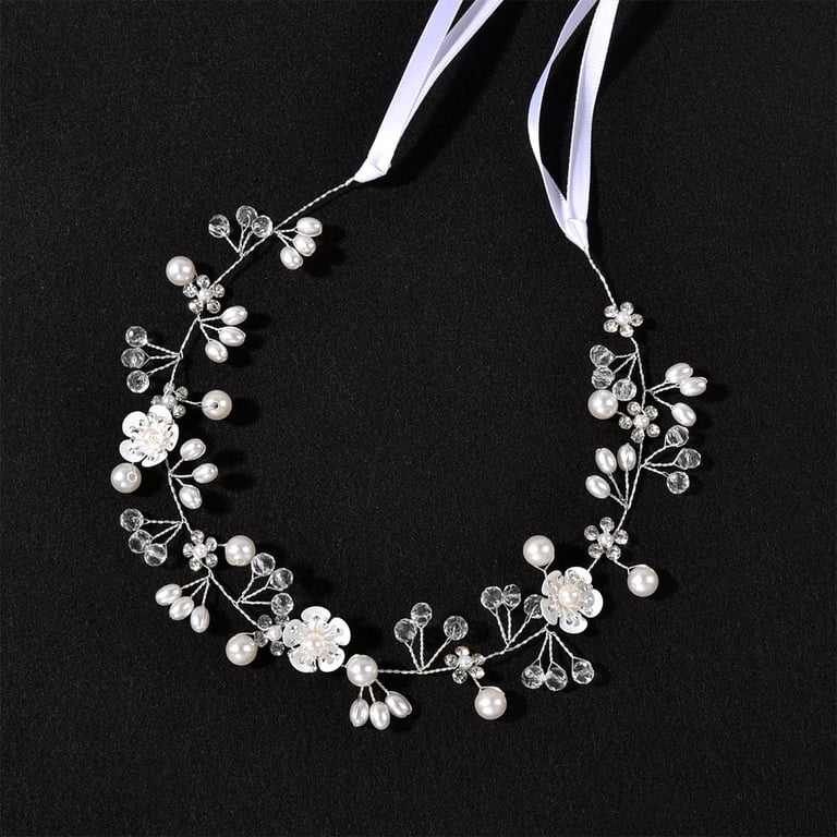 Flower Girl Hair Accessory, Princess Headpiece White Flower  display picture 2