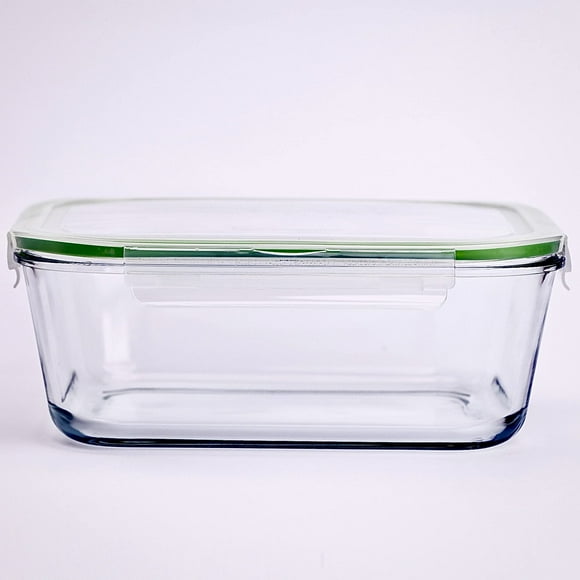 Recipiente de almacenamiento de alimentos AGTRADE de vidrio grande de 3.5 L con tapa de 1200 ml