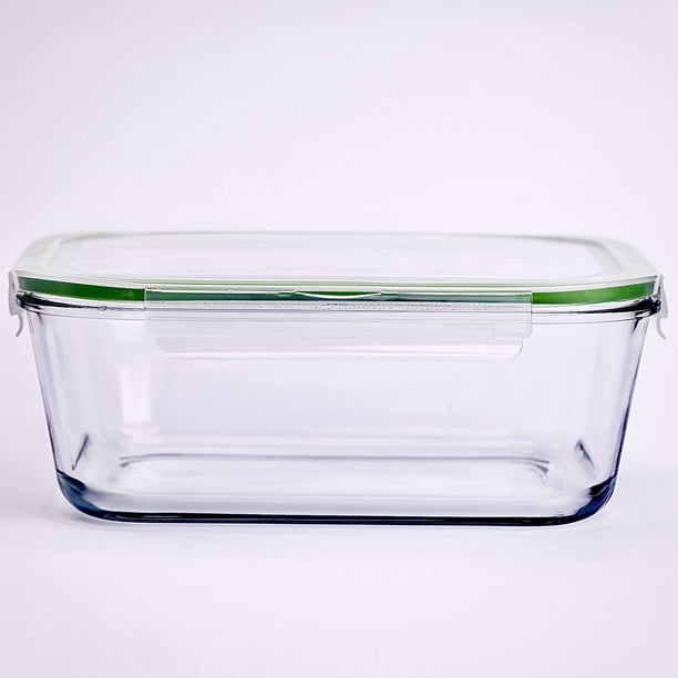 Recipiente de almacenamiento de alimentos AGTRADE de vidrio grande de 3.5 L con tapa de 1200 ml