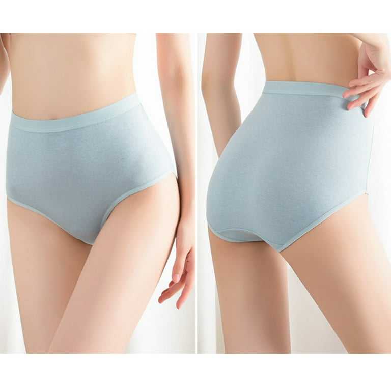 Spdoo Women's Cotton High Leg Brief Underwear, 3 Pack 