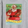 thumbnail image 3 of Coca-Cola - Sip Of Good Taste Vintage Coca Cola Santa - Men's Long Sleeve T-Shirt, 3 of 5