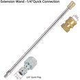 thumbnail image 3 of 2 Pack Pressure Washer Extension Wands, Gutter Cleaning Tools, Replacement Telescopic Lance, Window Cleaning Nozzles, 3 of 5
