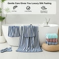 thumbnail image 5 of Jessy Home 6 Piece Navy Blue Bath Towel Set for Bathroom-2 Bath Towels,2 Hand Towels,2 Washcloths Soft and Plush Highly Absorbent Towel for Hotel & Spa, 5 of 7