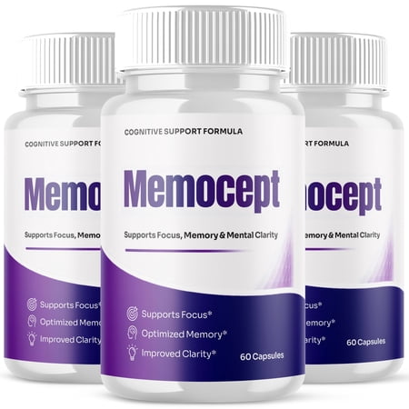 Memocept Advanced Formula Brain Support Pills Maximum Strength Supplement Memo Cept 180 Capsules