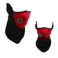 thumbnail image 2 of Red Neoprene Fleece Half Face Neck Warmer For Ski Snowboard Airsoft Etc, 2 of 3