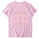 thumbnail image 3 of Tops de Cuello Redondo para las Mujeres Impreso Manga Corta Suéter Camiseta de Imitación Rack, Top Casual de Moda para el Hogar Diario Y el Trabajo, 3 of 4