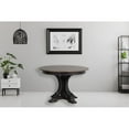 thumbnail image 2 of Round Rubberwood Deco Dining Table in Gray/Black Stone, 2 of 3