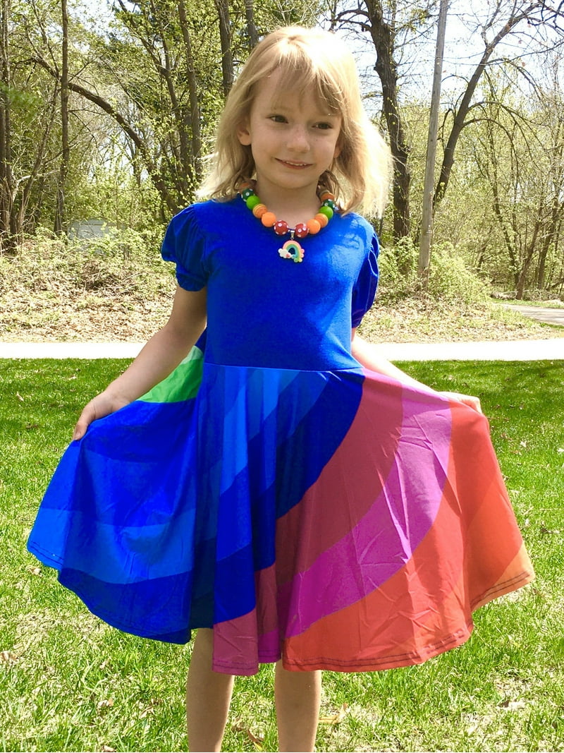 blue rainbow dress Blue Rainbow Dress