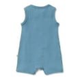 thumbnail image 2 of Wilson+Frenchy Organic Rib Growsuit - Sky Blue (0-3 Months, 4-6 Kg), 2 of 5