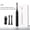 Black, variant on intelligent electric toothbrush/portable electric toothbrush long life ultra-durable/brush head soft and comfortable body waterproof/easy to carry tooth cleaner for business trips/multi-gear selectio