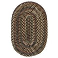 thumbnail image 2 of Colonial Mills 2' x 11' Dark Brown Reversible Oval Handcrafted Area Throw Rug, 2 of 3