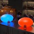 thumbnail image 6 of MoNiBloom LED Oblate Ball Light, RGB Color Changing Lamp with Remote Control, Rechargeable Moon Lamp Beside Desk Lamp Home/Party/Lawn/Desk Decor, Large, 6 of 11