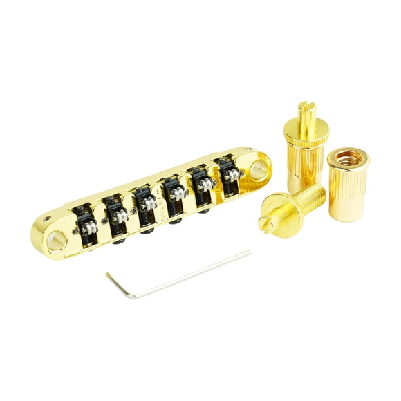 Puente Guyker Tune-O-Matic con Rodillos y Montura de 10.4 mm Dorado