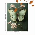 thumbnail image 3 of Qisvanset Framed Canvas Wall Art 12x16 Inch Green Butterfly Floral Nature Home Office Decor, 3 of 5