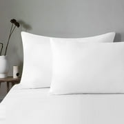 Debonair 1800 Count Double Brushed Microfiber Envelope Pillowcases Set of 2(Standard 20 X 25, White)