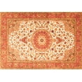 thumbnail image 1 of Ahgly Company Indoor Rectangle Medallion Orange Traditional Area Rugs, 5' x 7', 1 of 1