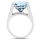 thumbnail image 2 of 7.21 Carat Genuine Blue Topaz and White Cubic Zirconia .925 Sterling Silver Ring QJ Model, 2 of 4