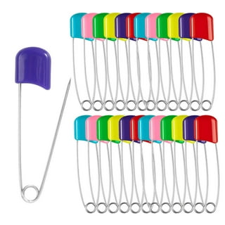 Dritz Baby-Safe Diaper Pins, 3-Pack Bright Assorted
