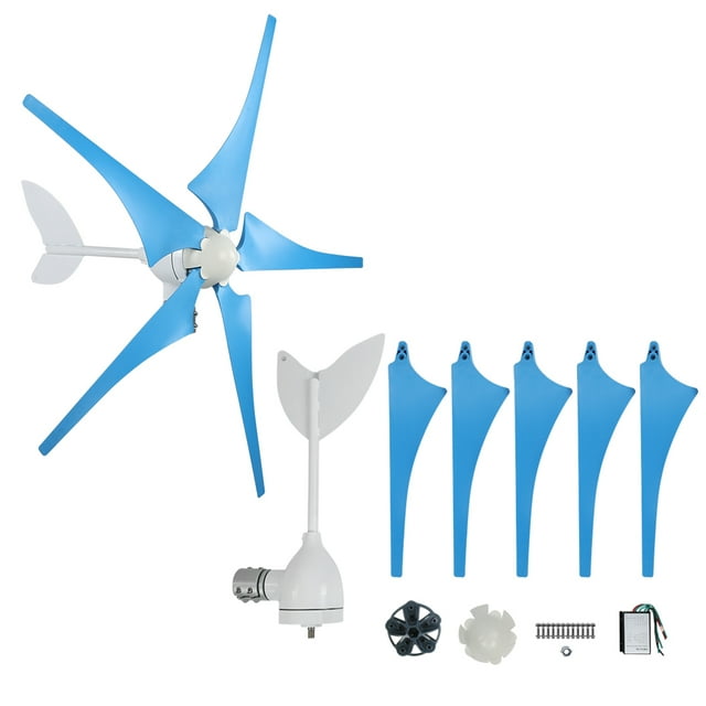 Kit de generador eólico de 5 aspas con controlador de potencia para farolas NE‑400S6 400W DC24V