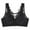 Black, variant on Riforla Women's Plus Size Thin Cup New Breathable Upper Support Bra No Underwire Lace Bra Bras for Women Black 36
