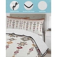 thumbnail image 4 of Southwest Geometric Twin Size Down Alternative Comforter,Lightweight Comforter Quilt Bedding Set with Pillow Shams Western Boho Ethnic Beige Grey Wooden All Seasons Bed Comforter Duvet Insert 68"x86", 4 of 7