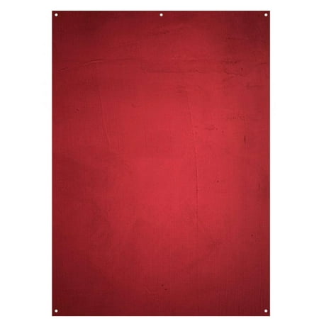 Image of Westcott X-Drop Matte Vinyl Backdrop Aged Red Wall 5x7