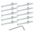 thumbnail image 1 of Uxcell 10 Paquete Tornillos para Marco de Cama, M6 x 85mm, Tuercas de Barril y Llave para Sillas, 1 of 6