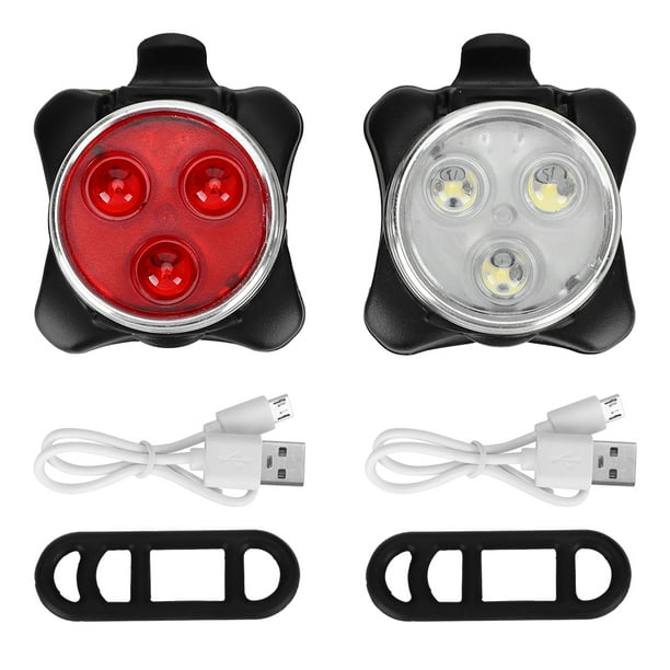 Equipo de ciclismo NikouMX 1 par de luces traseras recargables USB para bicicleta diseño a prueba de futuro