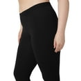 thumbnail image 4 of No Nonsense Women's Cotton Legging, Black, Large, 4 of 5