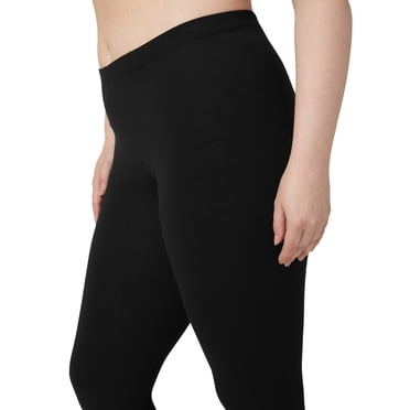 No Nonsense Women's Cotton Legging, Black, XX-Large