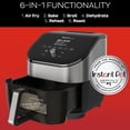 thumbnail image 3 of Instant Vortex Plus 6QT Air Fryer with Odor Erase Technology, 6-in-1 Functions that Crisps, Roasts, Broils, Dehydrates, Bakes & Reheats, 100+In-App Recipes, from the Makers of Instant Pot,1700W,Black, 3 of 5