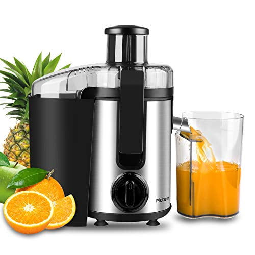 Rose Gold Quiet Motor Cold Press Extractor with Brush Recipes for Fruits and Vegetables Picberm PB2110V Slow Masticating Juicer for Nutrients Preservation Anti-Clogging Easy to Clean Juicer Machine 