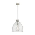 thumbnail image 3 of Innovations Lighting  Newton Bell - 1 Light 16" Cord Hung Pendant Satin Nickel/Seedy, 3 of 5