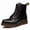 Black plus velvet, variant on Classic 8-Eye Black Leather Combat Martin Boots for Men