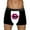 Black, variant on YAYUBA Men's Underwear Heart Print Boxer Shorts Couple's Fashion Casual Comfort Valentines And Carnival Day Printed Underwear