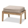 thumbnail image 1 of Baxton Studio Sigrid Light Grey Upholstered Antique Oak Wood Ottoman, 1 of 7