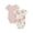 IVORY CABBAGE ROSE, variant on by Gerber Baby Neutral Super Soft Viscose Short Sleeve Bodysuits, 2-Pack, Sizes 0M-12M